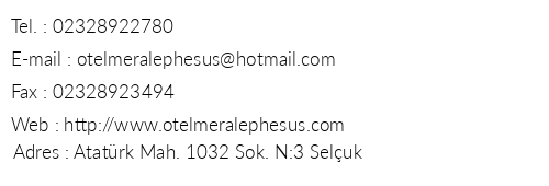 Meral Hotel telefon numaralar, faks, e-mail, posta adresi ve iletiim bilgileri